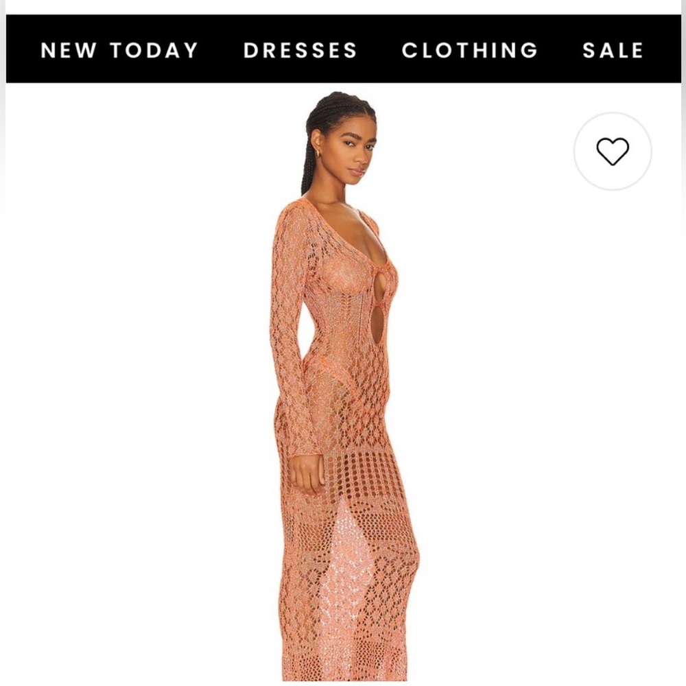 Long Sleeve Crochet Maxi Dress